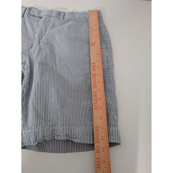 Polo Ralph Lauren Seersucker Shorts Mens Size 35 Blue Suffield Fit Striped - Picture 9 of 9